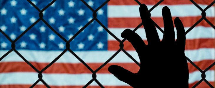 This is an emotional picture about the immigration policies of the united states